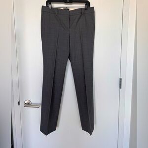 J. Crew Bi-Stretch Wool Lightweight Grey Trousers Women’s 8